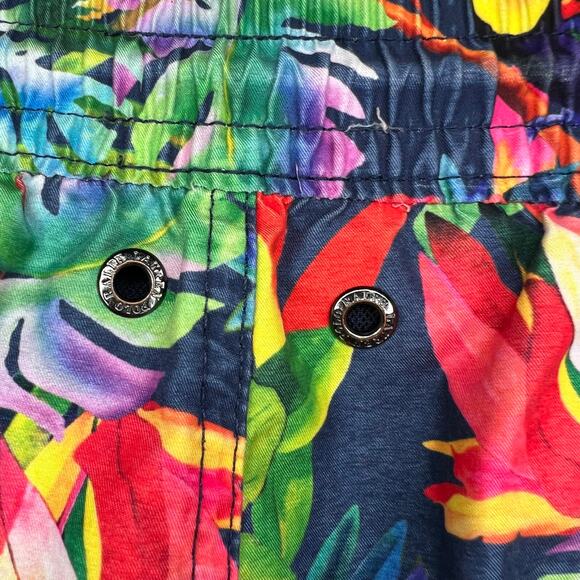 Polo Ralph Lauren Men's 7-1/4 Inch Classic-Fit Swim Trunks Tropical Parrots Sz M - Picture 6 of 14